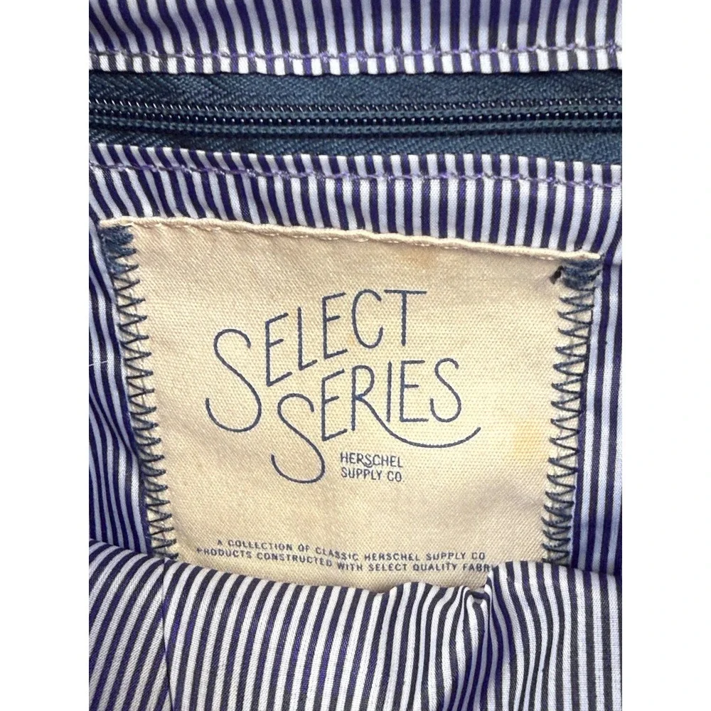 Herschel‎ Supply Co Select Series Burgundy Dawson Backpack Patches Leather Trim